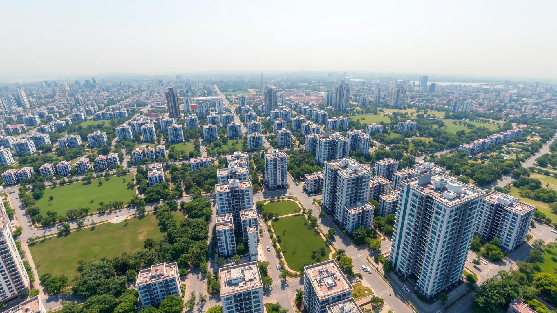 Ankara batı aksı konut bölgeleri kuş bakışı